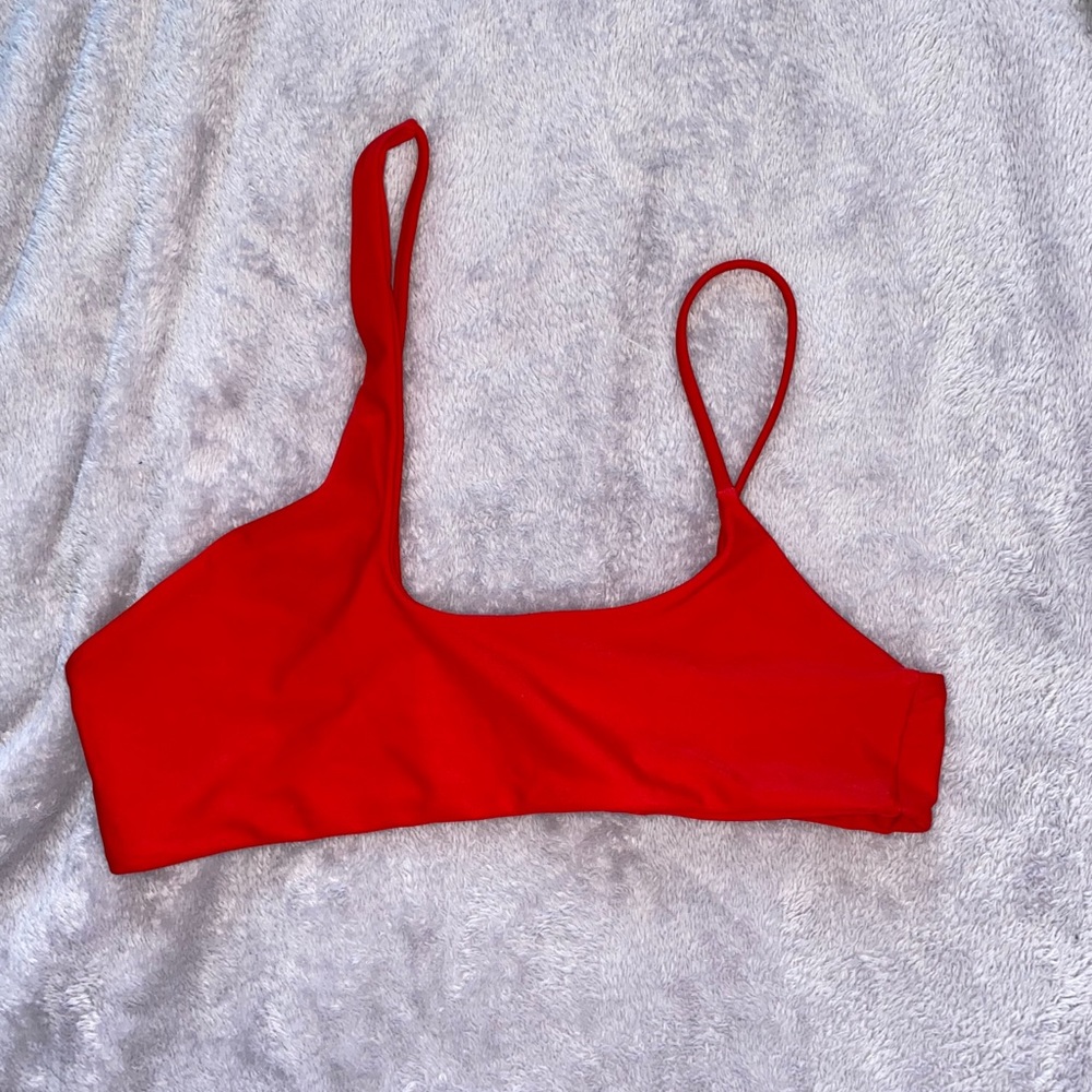 Red bikini top